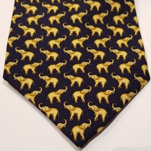 Huntington Elephants Silk Tie